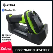 Zebra DS3678-HD2F003VZCN Bluetooth Wireless Barcode Scanner w/ Cradle & Battery