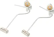 Generic Vintage Alarm Clock Parts 2pcs Metal Replacement Hammer Bell for Mechanical Clocks