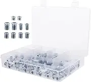 100pcs Threaded Insert Assortment for Wood Furniture Inserts for Printing and Molding Easy Installation Fasteners for DIY Woodworking Projects