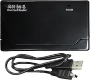 Card Reader Adapter - High Slot Hub, Compact Flash Device | Portable Memory Card Transfer Tool, Digital Storage Expansion Gear for File Transfer Laptop Expansion and Travel Photography