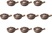 Set of 10, American Karatsu Single Hand Pot (Large) [10.0 x 7.4 x 2.8 inches (25.5 x 18.9 x 7 cm) | Setomonohonpo