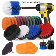 23Pcs Car Clean Drill Brush Attachment Set Scrubber Cleaning Combo Scrub Outdoor