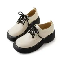 在飛比找momo購物網優惠-【amai】時尚質感漆皮厚底樂福鞋 休閒鞋 鬆糕鞋 厚底鞋 