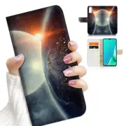 ( For Vivo Y20S ) Wallet Flip Case Cover AJ23706 Planet Galaxy