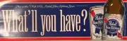 Pabst Blue Ribbon PBR Bumper Sticker Milwaukee Beer Car Window What’ll You Have