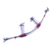 10/20 Pack Top Bottom Rig Stainless Steel Wire Trace Leader Snap Swivel:1-5 Arms