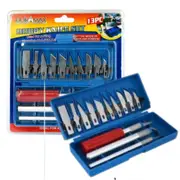 13Pcs Craft Etching Stencils Cutting Knives Hobby Knife Tool Set Scribing Set