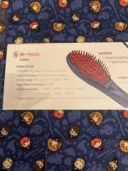 Be in Beauty IONIC black hair brush straightener