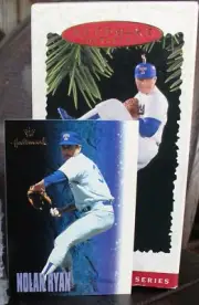 1996 HALLMARK NOLAN RYAN AT THE BALLPARK COLLECTORS SERIES KEEPSAKE ORNAMENT