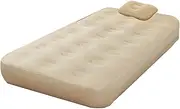 Jlobnyiun Twin Air Bed With Built In Pump | Inflating Air Mattress - Automatic Guest Sleeping Pad Folding Deflates Quickly For Camping