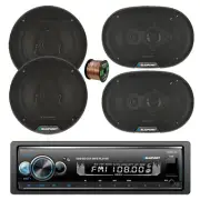 Blaupunkt IRVINE140 Bluetooth Radio, 2x 6" 40W + 2x 6x9" 70W Speaker, Wire
