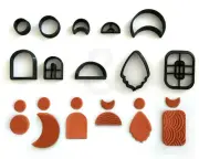 Assorted Earring Cutter Set of 10 | Polymer Clay Cutter set | (3)
