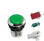 Arcade LED Illuminated Push Button - Arcade Machine Small Push Button with Light - High Transparent Game Accessory for Boys, Girls, and Adults