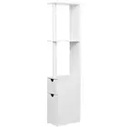 Artiss Bathroom Cabinet Storage Shelf Toilet Cupboard Laundry 118cm White
