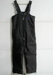 New Angora DuPont Thermolite Micro P/S Black Snowmobile Snow Bibs Pants $200