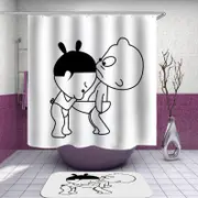 Funny Inappropriate Drawing Shower Curtain