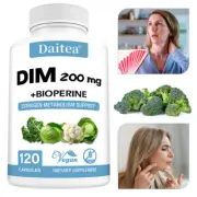 DIM Supplement 200mg, With Bioperine, Premium Hormonal Support Formula