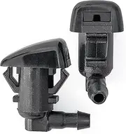 2 PCS Windshield Washer Spray Nozzle for Ford Focus 2008-2011, Ford Edge 2007-2011, F-250 F-350 F-450; Lincoln MKX Washer Spray Jet Kit Replacment Click&Fit accessories OE# 8S4Z17603AA
