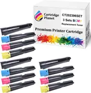 3 Sets BCMY Compatible Toner Cartridge for Fuji Xerox CT202396 CT202397 CT202398 CT202399 (12,500/14,000 (K/CMY) Pages) for Fuji Xerox DocuCentre SC2020NW SC2020
