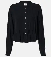 [Isabel Marant] Isabel Marant Adzara chiffon blouse AU 12 black