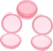 SECFOU Travel Pill Organizer Small Medicine Case 3 Round Containers Airtight Pill Box for Outdoor Pp Material for Daily Use