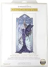 Dimensions 70-09618 Gold Collection Wintertime Fairy Advanced Counted Cross Stitch Kit, 10" x 17", 18 Cnt. White Aida, 6 Pieces