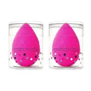 2x Beauty Blending Makeup Sponge Applicator Latex Free Foundation Puff Rose Red