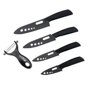 1Set Ceramic Knife Set 6 5 4 3 inch Kitchen Knife Set Fruit Vegetable Utility Slicing Zirconium White Blade Chef Knives