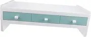 OKUMEYR 1pc Plastic Computer Heightening Rack Monitor Stand Holder for Office and Home Dual Design with Smooth Edges Strong Bearing Capacity for Organizing Stationery and Items