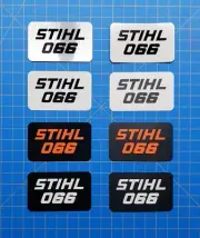 Vinyl Sticker for Stihl 066 Shroud Badge "Full Vinyl Overlay"