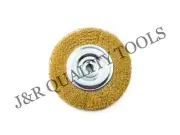 6" Wire Wheel Brush Fits Bench Grinders with 1/2" Arbor Rust Removal