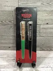 Stranger Things Floaty Pen Set of 2, Hawkins High School and Hellfire Club