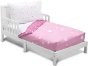 Toddler Bedding Set | Girls 4 Piece Collection | Fitted Sheet, Flat Top Shee....