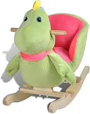 vidaXL Soft Plush Teddybear Rocking Toy for Babies, Comfortable Well-Padded Baby Rocker for Children, Ages 12 Months and Older