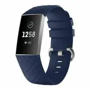 Fitbit Charge 3/4 Smart Watch Classic Replacement Band Midnight Blue