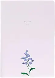 A6 Diary Flower Light Purple