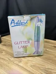 Vintage Aqua Blue Glitter Motion Lava Lamp Ashford Lighting 18”