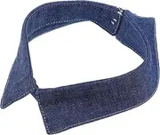 [CATIEBYE] Denim Fake Collar False Collars Detachable Lapel Collar Dickey Collars Fashion Dickey Collar Denim Collar Fake Collars Removable Dickey Collar Faux Collar for Blouse Cowboy