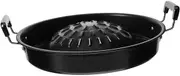 Kisangel Gas Barbecue Grill Pan Reusable Korean Bbq Tray for Outdoor Cooking Portable Grilling Pan for Home Restaurant and Camping Use