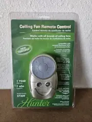 Hunter Ceiling Fan Light Remote Control Digitally Programmable Model 27209