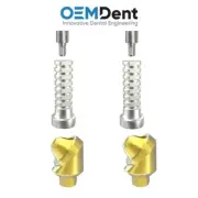 Angulated Multi Unit 1.4 Titanium Sleeve Set 52° DSI® Compatible Internal Hex
