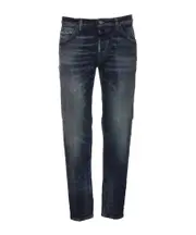 Dondup Whiskering-Effect Straight Leg Jeans 31 Black