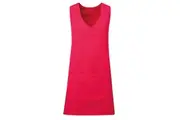 Premier Womens/Ladies Wrap Around Sleeveless Tunic Apron (Hot Pink) (L/XL)