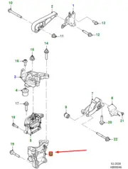 JAGUAR E-PACE X540 Front Engine Support Bracket J9C26201 NEW GENUINE