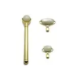 3 in 1 Light Green Jade Face Massage Roller Detachable Piece Kit