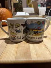 Set Of 2 - Vintage Princess House #293 Dennis the Menace Mugs - New In Box! :D