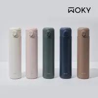 在飛比找momo購物網優惠-【WOKY 沃廚】買1送1_輕量彈蓋鈦陶瓷易潔層保溫杯600