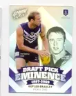 2013 Select AFL Prime Draft Pick Eminence Card DPE34 Kepler Bradley - Fremantle
