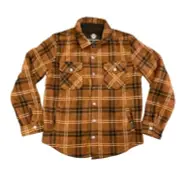 Weatherproof Youth Boy's Sherpa Lined Fleece Long Sleeve Button Up Jacket 4/5