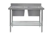 Double Sink Bench W2400 X D600 X H900 Ss2624r